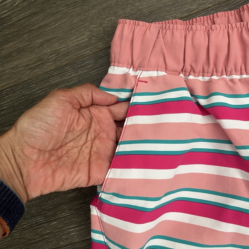 The‎ North Face Class V Shorts Women's Size Small Striped Flashdry Pink Gorpcore - Picture 3 of 8